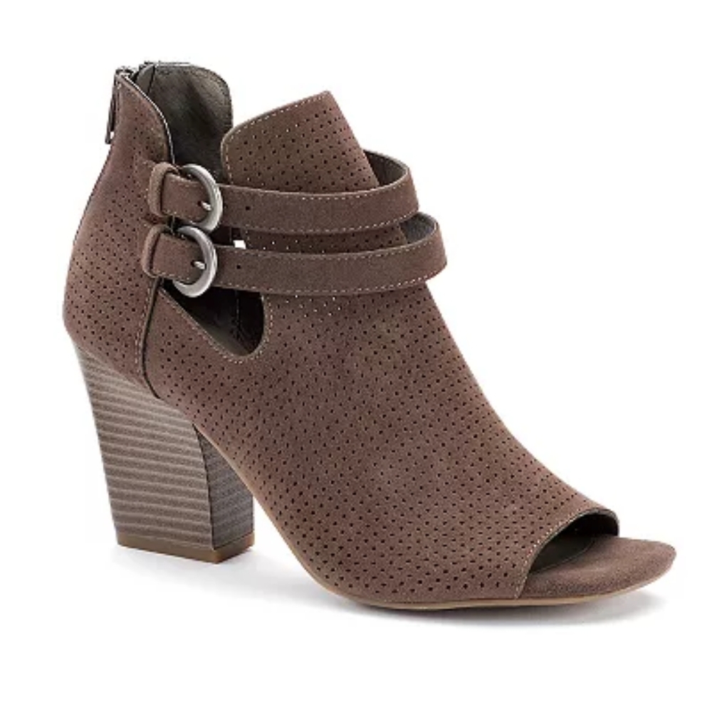 Sonoma Selby peep toe bootie heel size 10